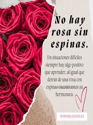 cover image of No hay rosa sin espinas